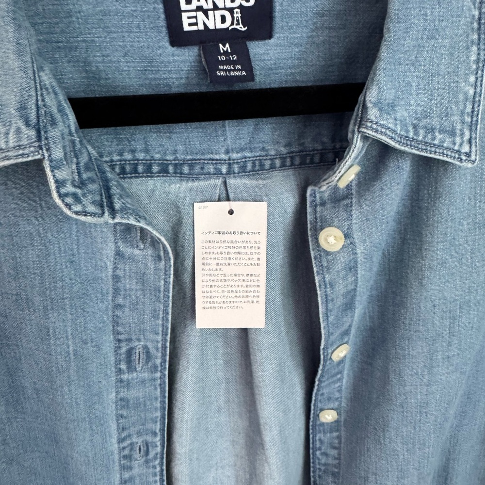 Lands' End Classic Blue Long Sleeve Dress - Picture 6 of 6